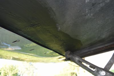 Hymer Unterboden veschliffen und geschwärzt